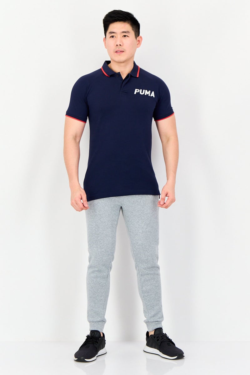 PUMA Men Slim Fit Short Sleeves Outdoor Polo Shirt, Navy - Image 4
